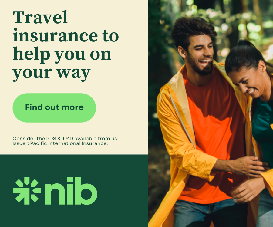 Travel insurance nib couple laughing together