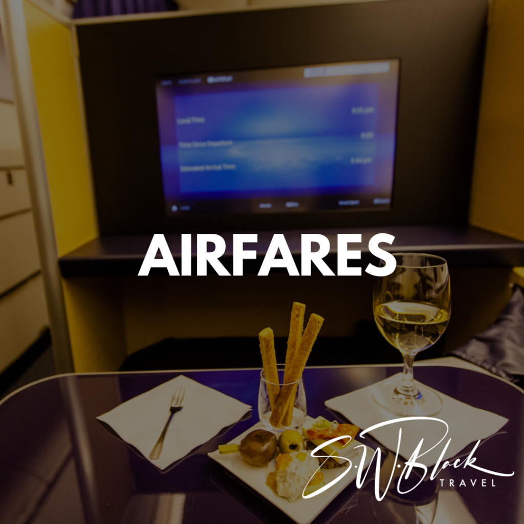 Business class airfares